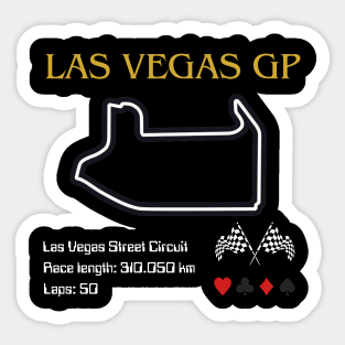 Las Vegas Grand Prix, Formula 1, USA, Nevada Sticker